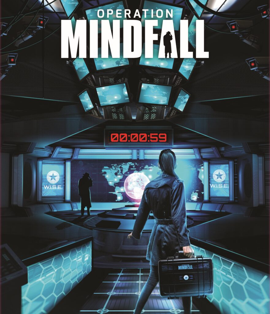 Cartaz do escape game Operation Mindfall