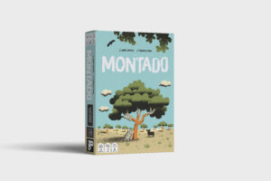 Caixa do jogo de cartas Montado, criado para o Município de Coruche